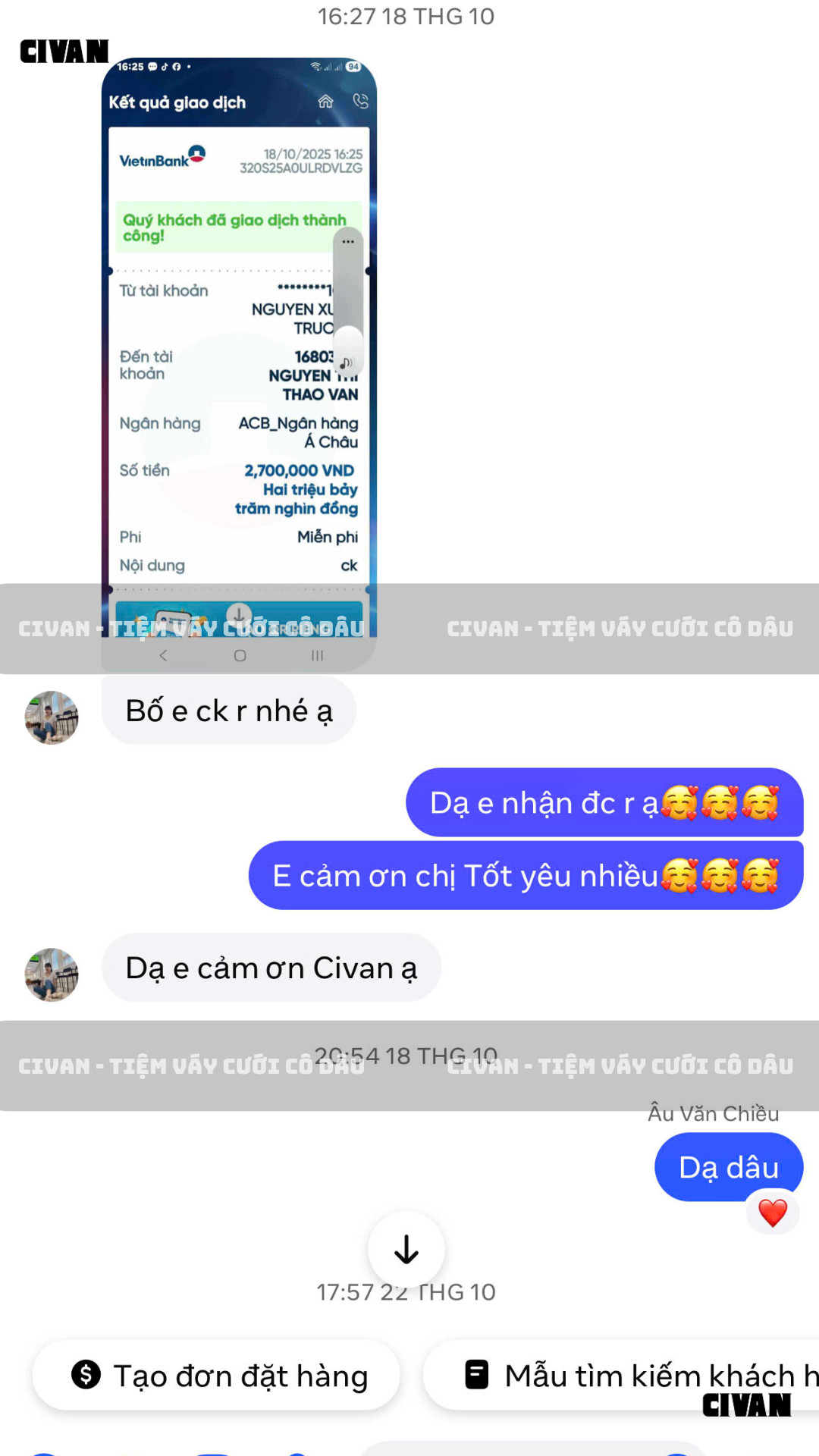 Cô dâu CIVAN BRIDAL