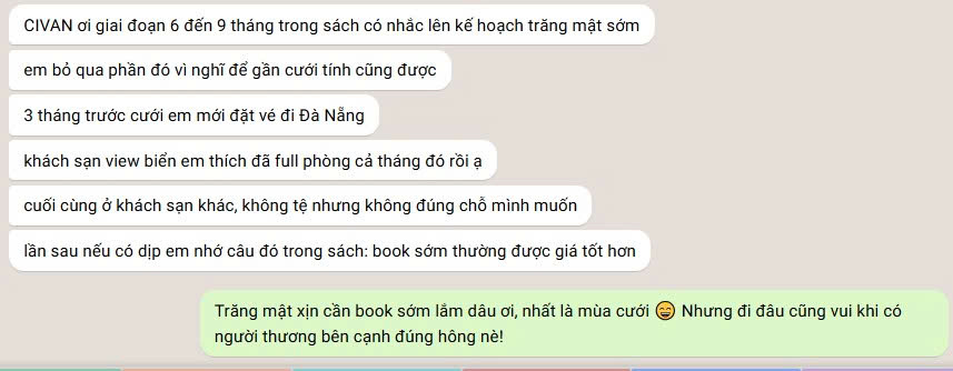Feedback cô dâu Bích Phượng