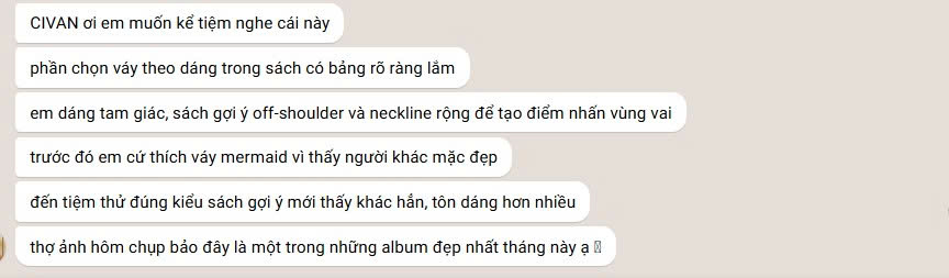 Feedback cô dâu Lan My