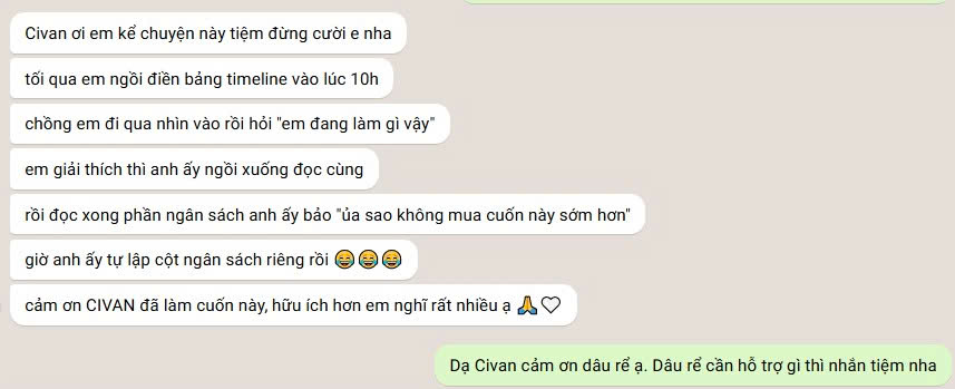 Feedback cô dâu Thanh Hằng