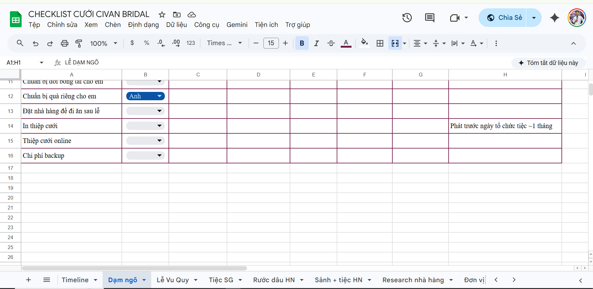 Google Sheet Checklist trang 5